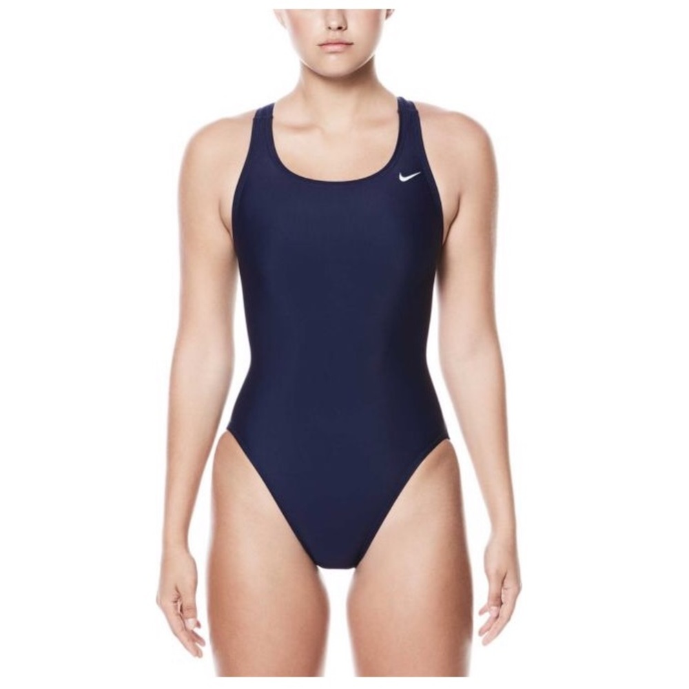 Nike Core Solid Fast Back One-piece Swimsuit Navy